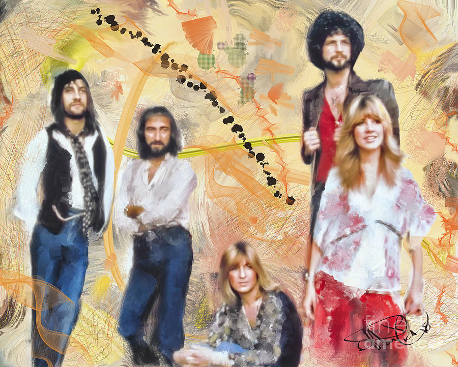 Fleetwood Mac Digital Art By Donald Pavlica Pixels   Fleetwood Mac Donald Pavlica 