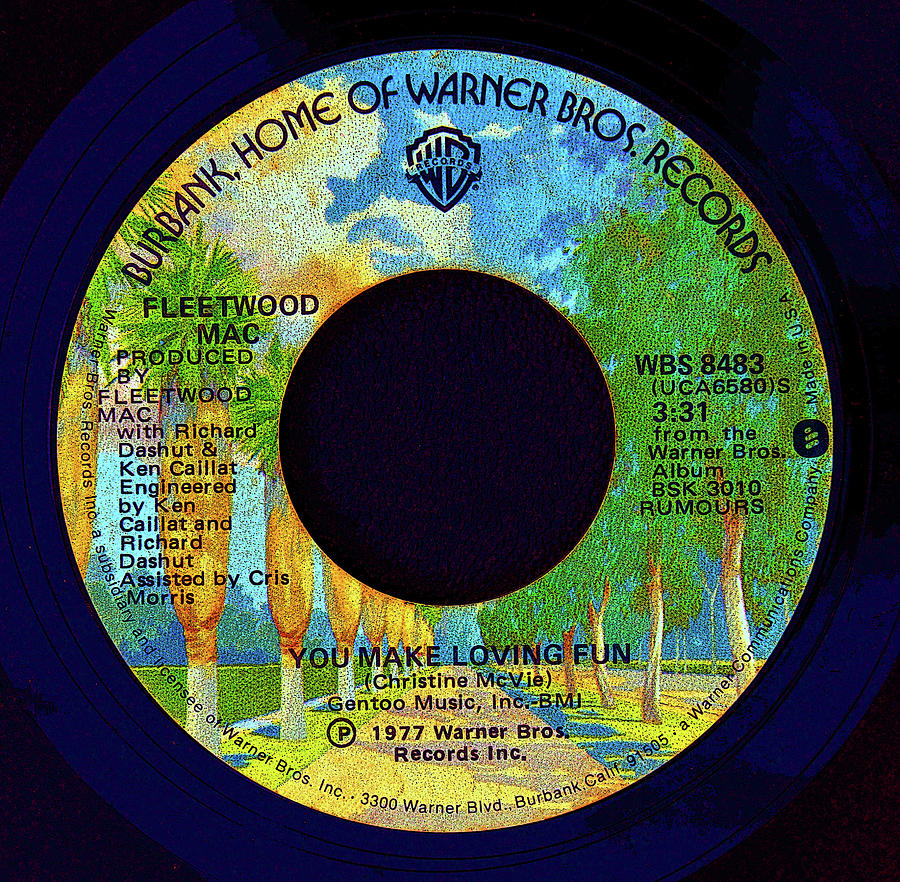 Music Digital Art - Fleetwood Mac record by David Lee Thompson