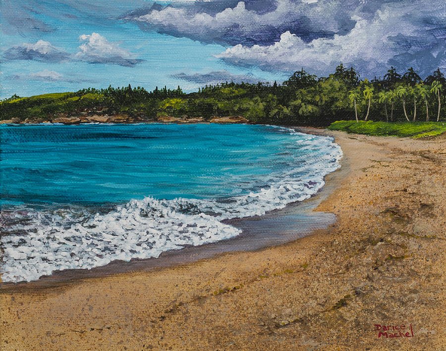 Fleming Beach Maui Painting by Darice Machel McGuire