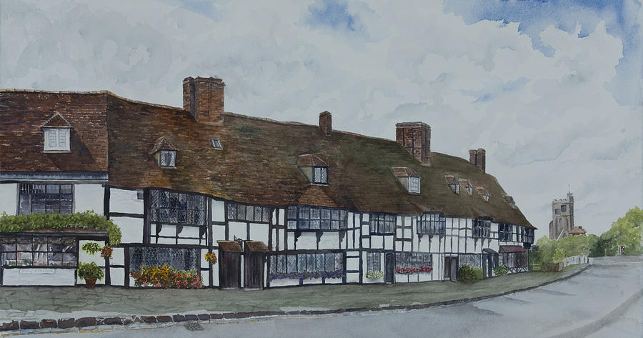 Cottages Painting - Flemish Weavers Cottages England by Debbie Homewood Cottages Painting - Flemish Weavers Cottages England by Debbie Homewood
