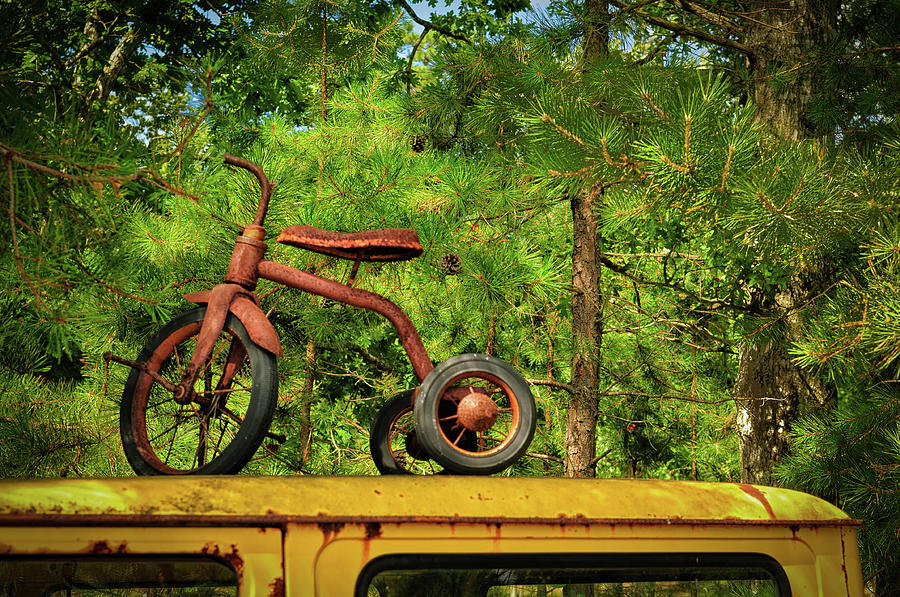 Flemmings Tricycle Photograph by Louis Dallara