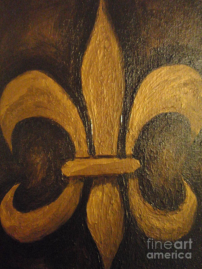 Fleur-de-lis 4 Painting by Billy Cousins - Fine Art America