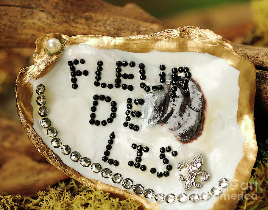Fleur de Lis Oyster Art Photo Photograph by Luana K Perez