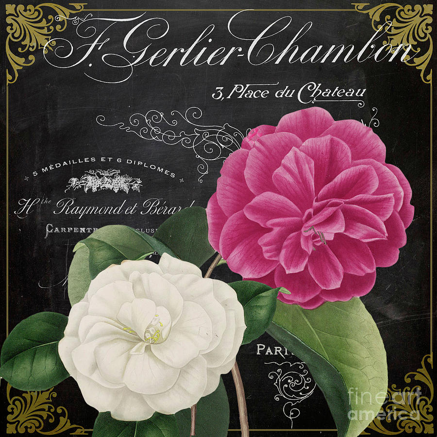 Fleur du Jour Camellias Painting by Mindy Sommers