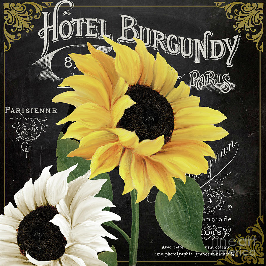 Sunflower Painting - Fleur du Jour Sunflowers by Mindy Sommers