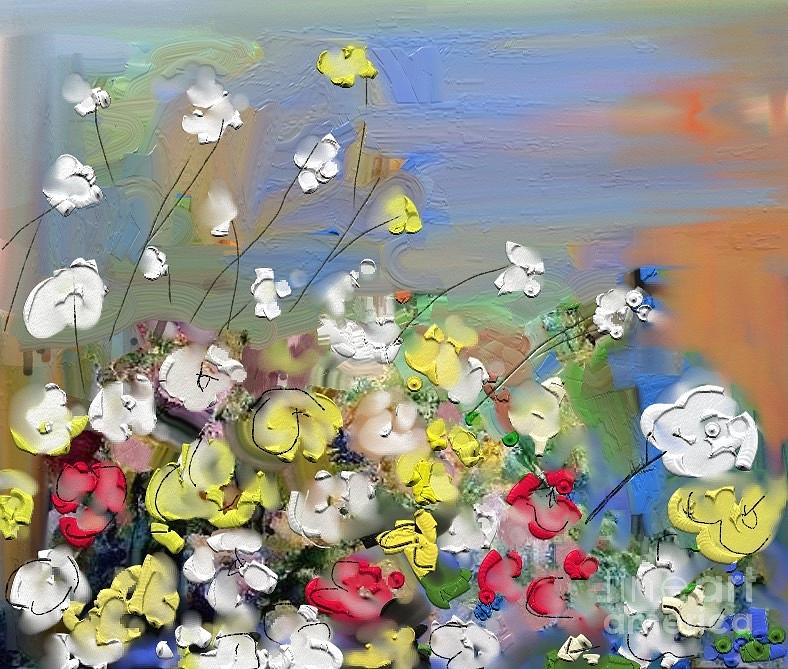 Impressionism Painting - Fleurs Sauvages by Aline Halle-Gilbert