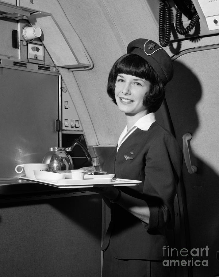 Flight Attendant Photograph By H Armstrong Robertsclassicstock 