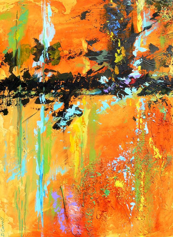 Abstract Painting - Flight by Deborah Carroll