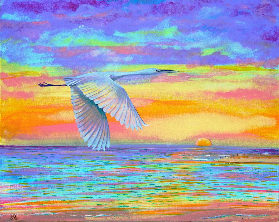 Flight Of Color Painting by Virginia Bond