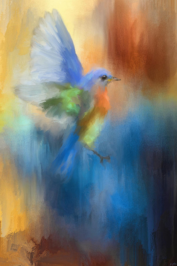 Bird Painting - Flight Of Fancy by Jai Johnson