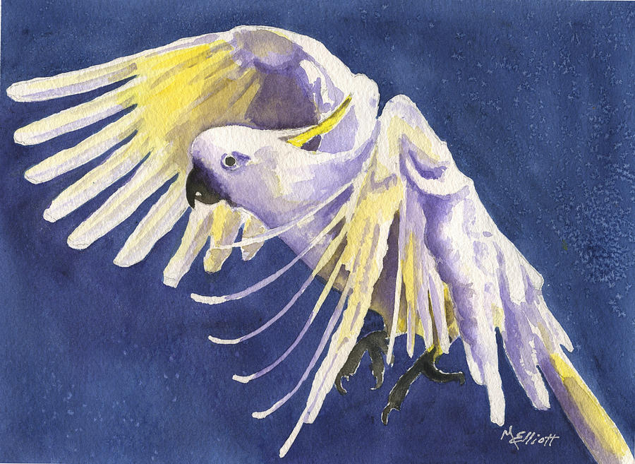 Cockatoo Painting - Flight of Fancy by Marsha Elliott