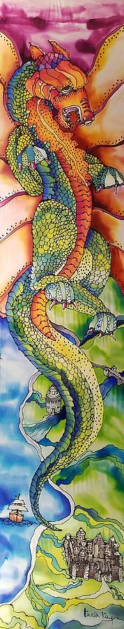Flight of the Dragon Tapestry - Textile by Karla Kay Benjamin