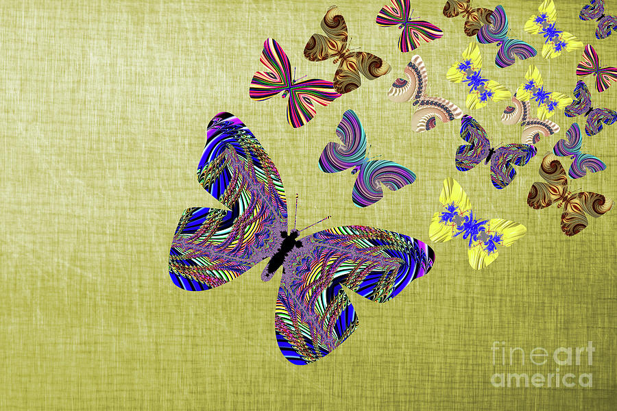 Flight Of The Butterflies Digital Art by Steve Purnell