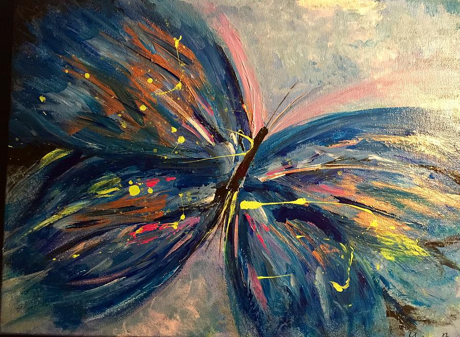 Flight of the Evening Butterfly Painting by Gwenn Bryant - Fine Art America