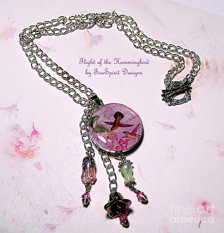 Handmade Necklace Jewelry - Flight of the Hummingbird by Patricia Griffin Brett