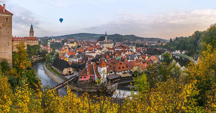 Flight over the medieval town Photograph by Dmytro Korol