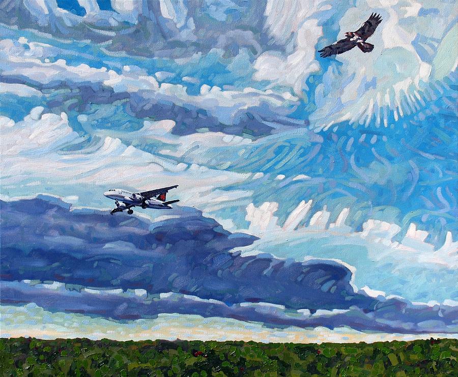 Flight Paths Painting by Phil Chadwick