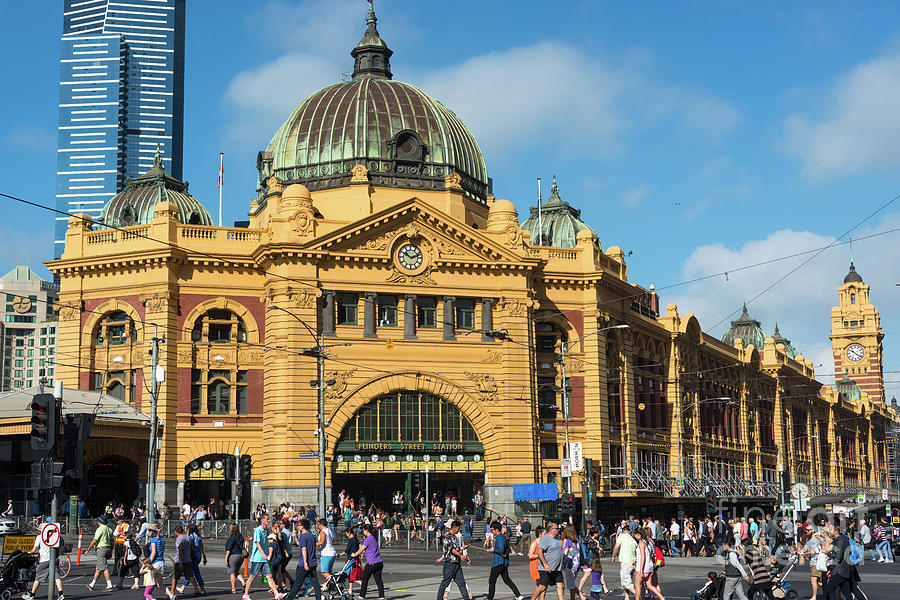 Flinders street railway station Photograph by Andrew Michael