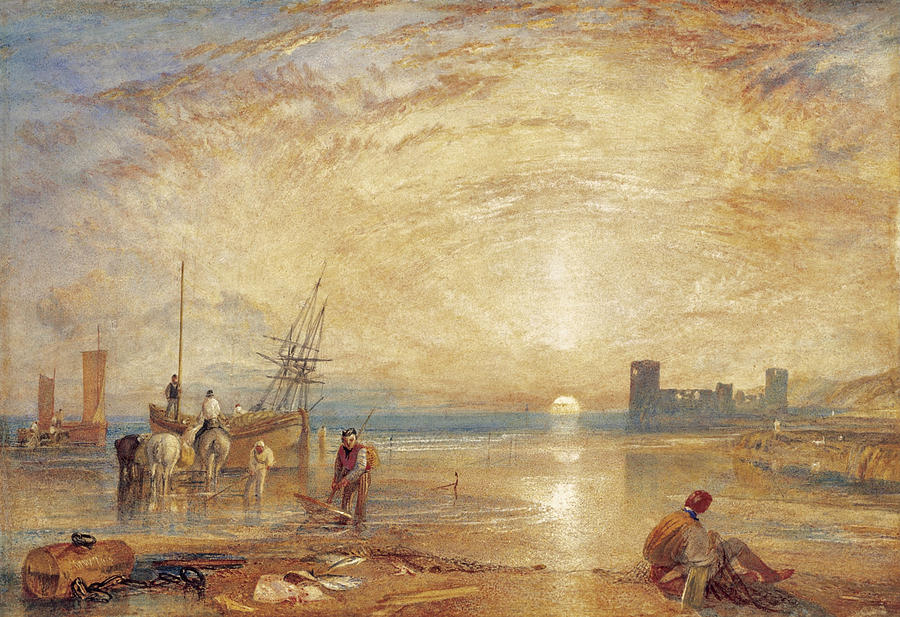 Flint Castle. North Wales Drawing by Joseph Mallord William Turner