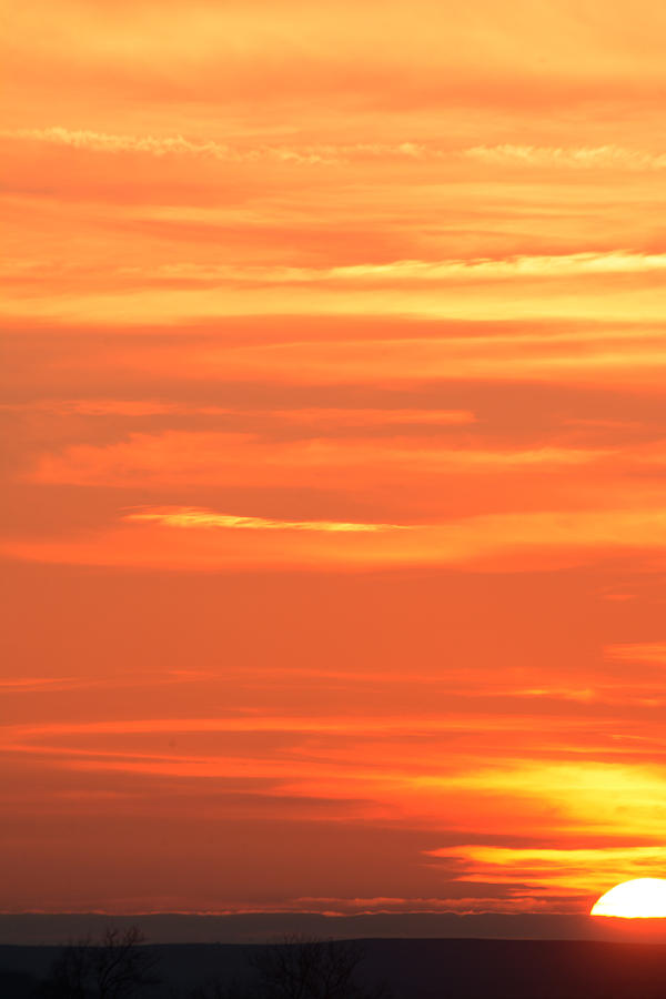 Sunset Photograph - Flint Hills Pastel Sunset by Audie Thornburg