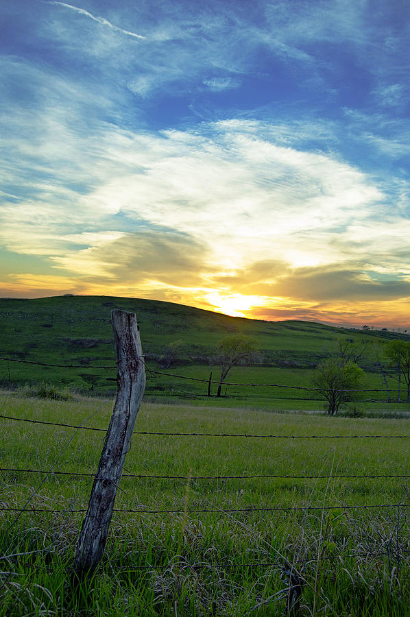 Flint Hills sunset Photograph by Erin Kelly | Fine Art America