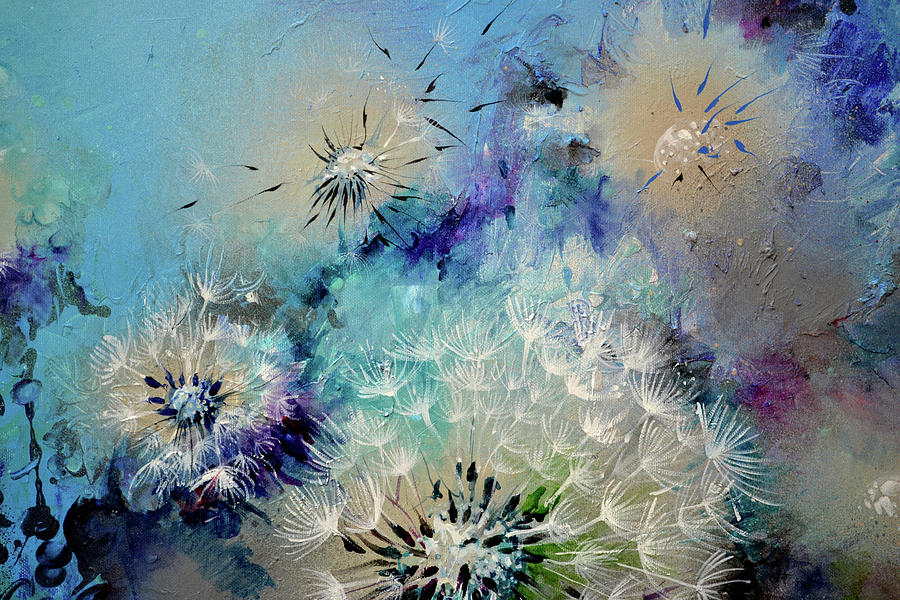 FLIRT - Dandelion - Detail Painting by Soos Roxana Gabriela