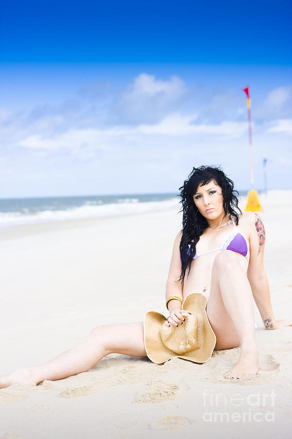 Flirtatious Beach Portrait Photograph By Jorgo Photography Wall Art Gallery