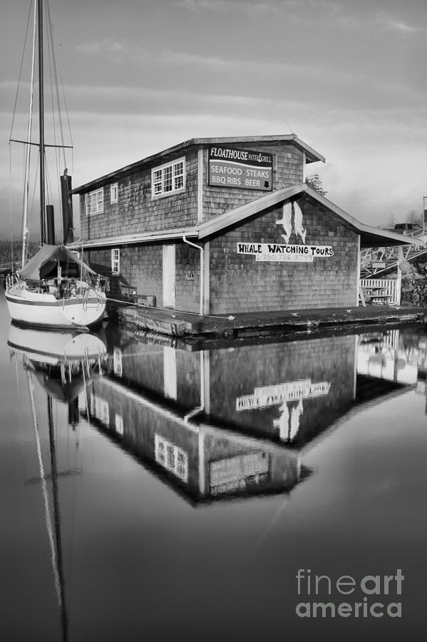 Floathouse In Black And White Photograph by Adam Jewell