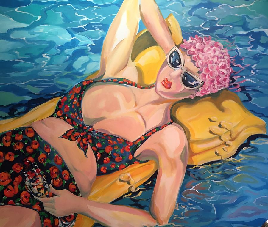 Floating Beauty Painting by Heather Roddy