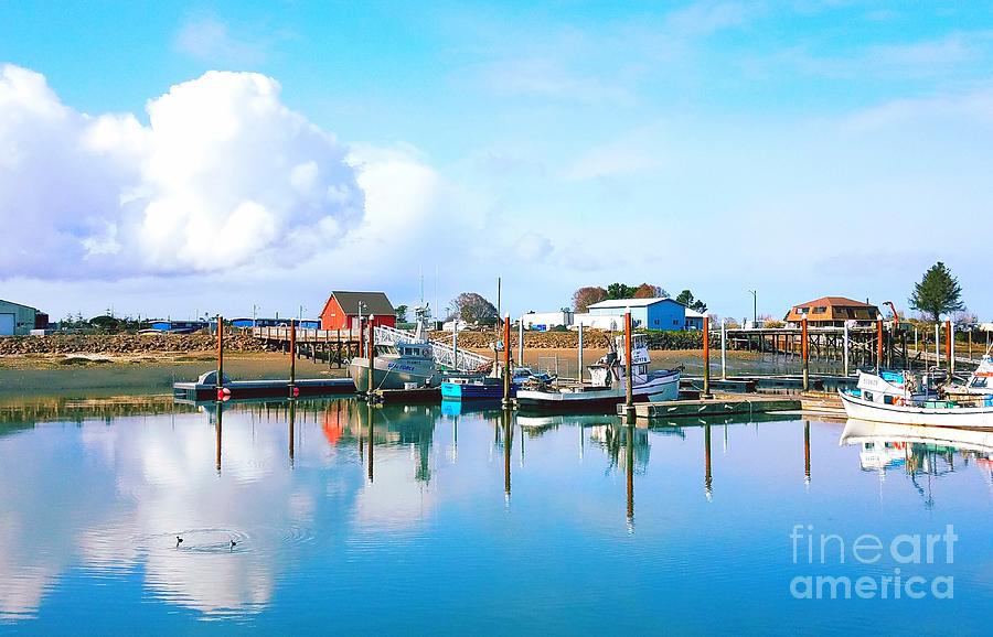 Floating Dock In Tokeland Marina Photograph By Jane Powell