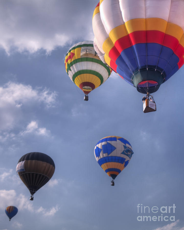 Sky Photograph - Floating Hot Air Ballloons by Larry Braun Sky Photograph - Floating Hot Air Ballloons by Larry Braun