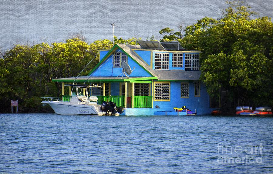 Floating House in La Parguera Puerto Rico II Photograph by Lilliana Mendez