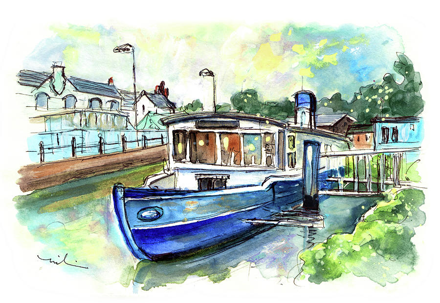 Floating Restaurant In Truro Painting by Miki De Goodaboom