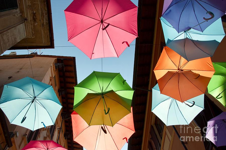 Floating Umbrellas Photograph by Csilla Florida