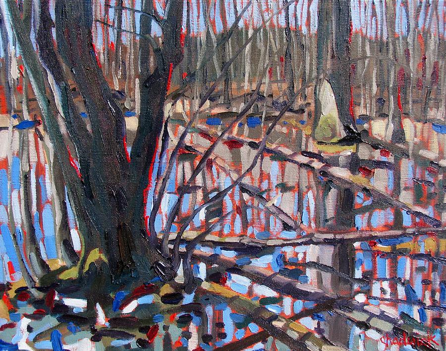 Flooded Forest Painting by Phil Chadwick