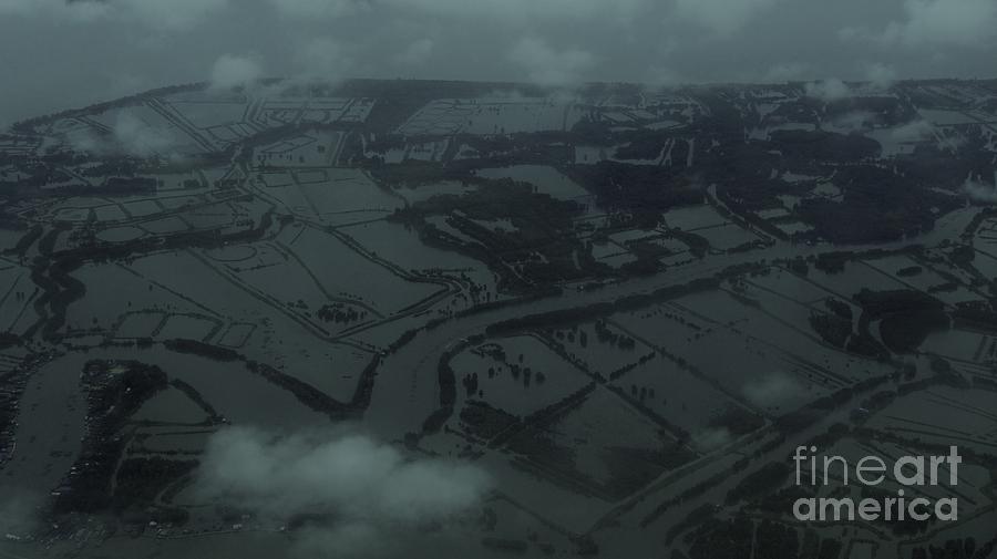 Airplane Photograph - Flooded by Jad Robitaille