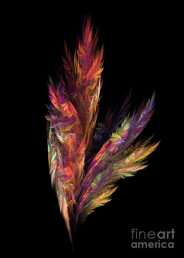 Flora Color Digital Art by Justyna Jaszke JBJart