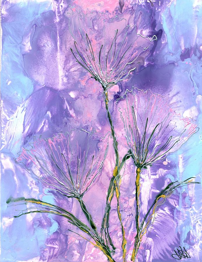 Flora Haze Painting by Heather Hennick