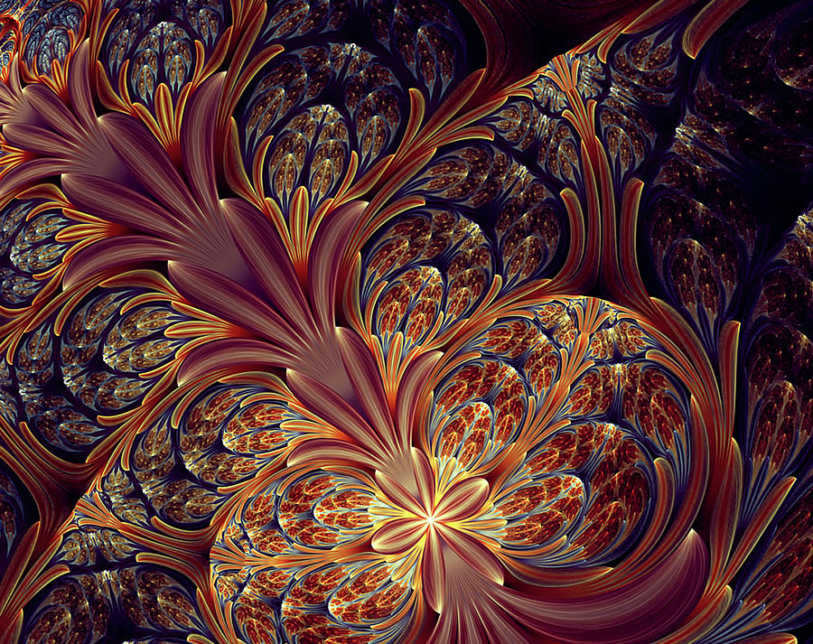 Flora Intertwined Beauty Digital Art by Jennifer Stackpole - Fine Art ...