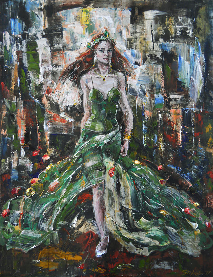 Spring Painting - Flora by Stefano Popovski Spring Painting - Flora by Stefano Popovski