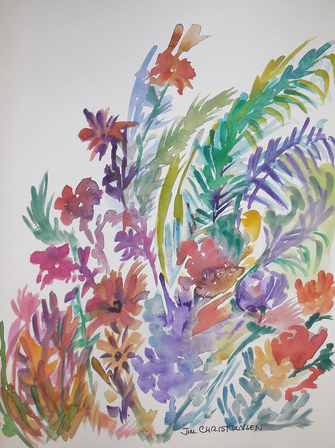 Floral 222 Painting by James Christiansen