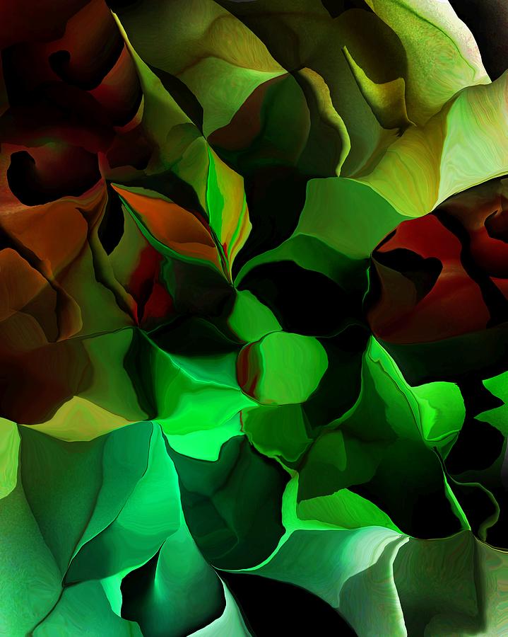 Floral abstraction 051216 Digital Art by David Lane