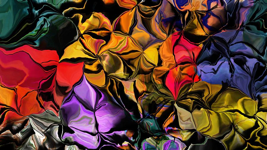 Floral Abstraction 061016 Digital Art by David Lane