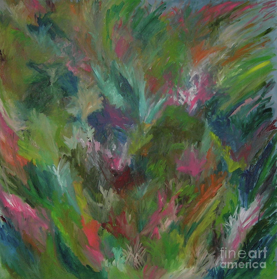 Floral Abstraction Painting by Cori Solomon