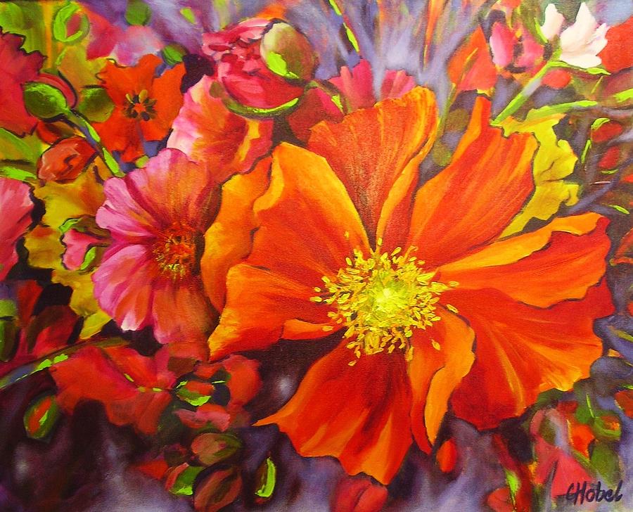 Floral Abundance Painting by Chris Hobel