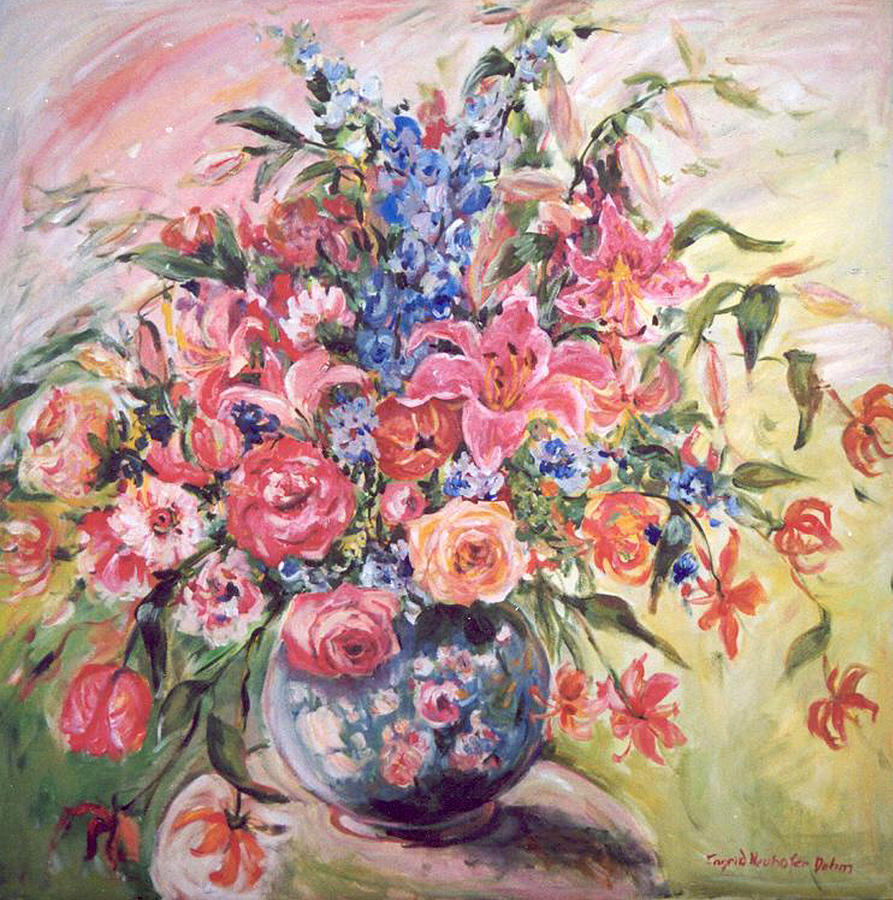 Floral Arrangement No. 2 Painting by Ingrid Dohm