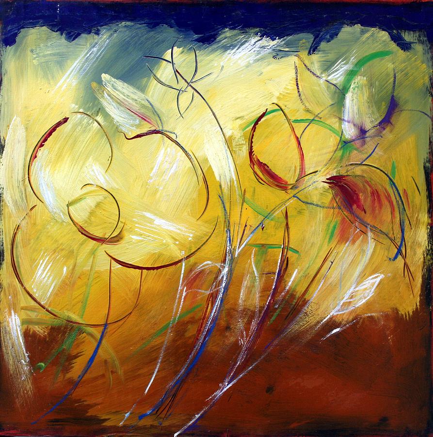 Abstract Painting - Floral Asbtract by Mario Zampedroni