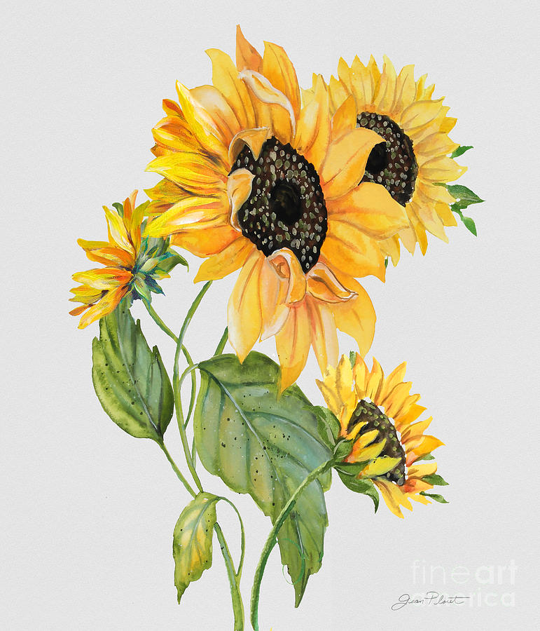Floral Botanicals-JP3787 Painting by Jean Plout