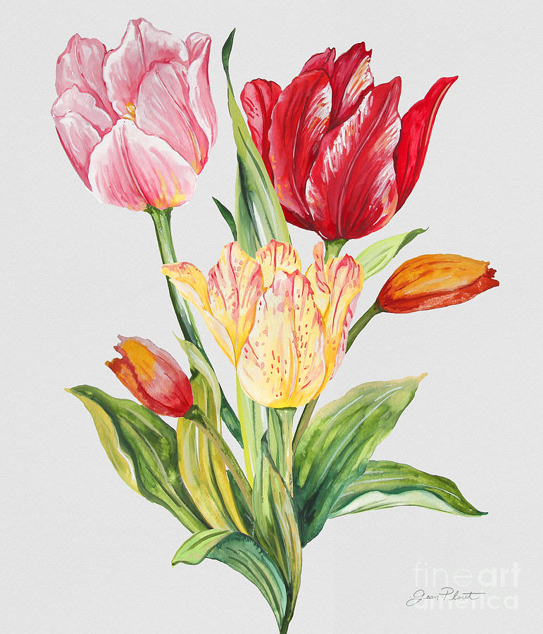 Floral Botanicals-JP3788 Painting by Jean Plout
