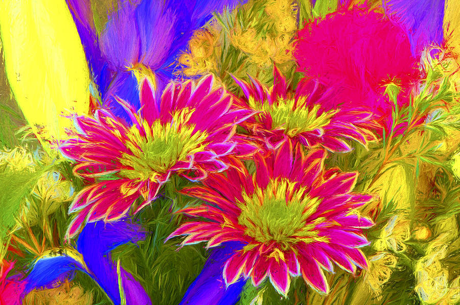 Floral Bouquet 11 PhotoArt Photograph by Sharon Talson